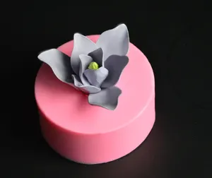 Cetakan Silikon Dekorasi Kue Fondant, Pola Anggrek 3D Sabun Buatan Tangan, Cetakan Silikon Kerajinan Gula Coklat