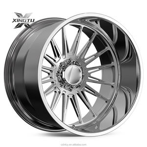 Ruedas XINGTU Forjadas para Camionetas <span class=keywords><strong>Dodge</strong></span>, <span class=keywords><strong>Ram</strong></span>, Ford, GMC, Chevy 22x10 22x12 24x10 24x12 24x14 26x12 26x14 26x16 28x16 30x16 - Product Image 1