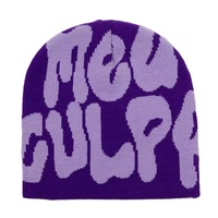 Gorro de Punto Jacquard 100% Acrílico, Forrado de Seda Satinada, Transpirable e Impermeable, Personalizable para Hombre, Venta al Por Mayor de Fábrica