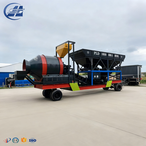 Mini di động trạm trộn bê tông nhà máy Dây chuyền sản xuất 50 m/h hiệu quả cao Q235 thép thiết bị xây dựng - Product Image 1