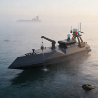 Plateforme de relevé océanique multi-capteurs, bateau de relevé marin autonome sans pilote longue portée