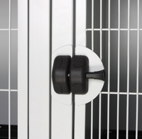 Longermay Cage Animale en Acier Inoxydable Grande Taille, Fournisseurs de Cages 3 Étages pour Chats, Maisons de Garde Vétérinaire pour Chats et Chiens