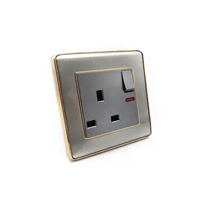 Wholesale 13A BS Socket UK Standard Socket 3Pin Wall Socket With SASO SQM Certificate