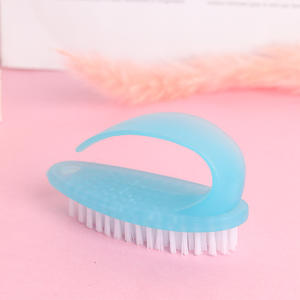 Cepillos de plástico para limpieza de uñas al por mayor de fábrica, cepillos de plástico para limpieza de cosméticos, cepillos pequeños de colores. - Product Image 2