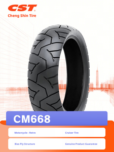 Neumático Tubeless para Motocicleta CST CM-668, Resistente al Desgaste, Semi-Slick, Cruiser, 120/80-16 150/80-15, Nuevo Reemplazo de Alta Calidad - Product Image 2
