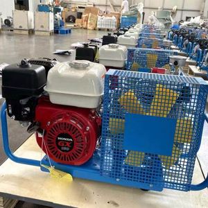 Compresseur de plongée à quatre cylindres à refroidissement par ventilateur, pompe à piston haute pression, compresseur d'air respiratoire électrique pour la plongée - Product Image 2