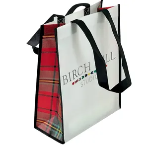 Philanthropic Partnerships Business Promotional PP Laminated Non Woven Bag For Stand Out