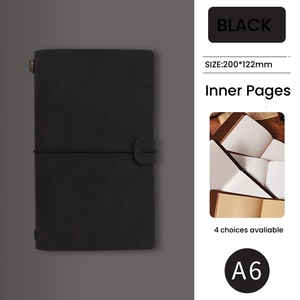Premium A6 Notebook Journal Business Hardcover Style avec couverture en tissu PU School Writing Organizing Notebook <span class=keywords><strong>Spiral</strong></span> Design - Product Image 4