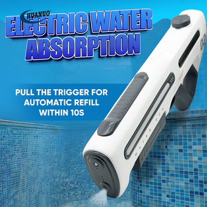 Pistola de Agua Grande, Manual, Automática y Eléctrica, Color Gris Plateado, Juguete de Piscina para Niños y Adultos, Novedad de Verano - Product Image 2
