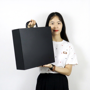 Crown Win Luxury Magnetic Flip <b>Biodegradable</b> Rigid Eco-Friendly <b>Paper</b> Boxes Black Box Printer Perfume Foam Embossed Face Cream - Product Image 1