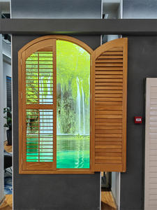 Persiane in legno di legno di alta qualità persiane in PVC in plastica plantare persiane per finestre adatte a tutti i paesi - Product Image 4