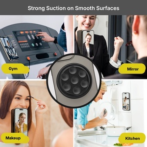 Support de téléphone portable magnétique en silicone liquide amovible OEM, fixation mains libres pour bureau, idéal pour les appels vidéo et les selfies - Product Image 3
