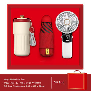 Souvenirs de mariage spéciaux pour l'été : Mug publicitaire personnalisé, batterie externe, parapluie capsule et ensemble éventail pliable pour invités - Product Image 3