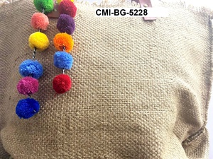 Sac à main en perles de jute naturel fait à la main pour femme élégante accessoire de mode polyvalent pour une utilisation en extérieur - Product Image 5