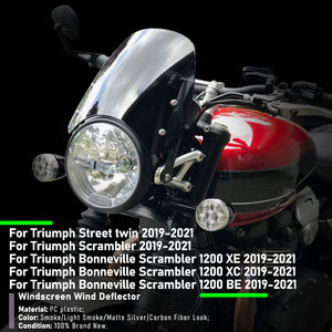 อะไหล่ตกแต่งรถมอเตอร์ไซค์ XXUN สำหรับ <span class=keywords><strong>Triumph</strong></span> Bonneville Scrambler <span class=keywords><strong>1200</strong></span> XE <span class=keywords><strong>XC</strong></span> BE ปี 2019-2021 ชิลด์บังลม - Product Image 2