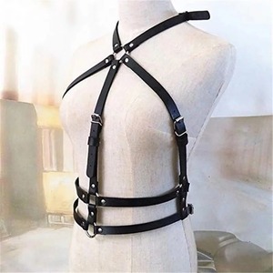 Cuir Sexy Punk Pu Cuir Corps Chaîne Bondage Stud Jarretières Ceinture Jambe Anneau Bandage Corps Harnais Poitrine Ceinture Pour Femmes - Product Image 2