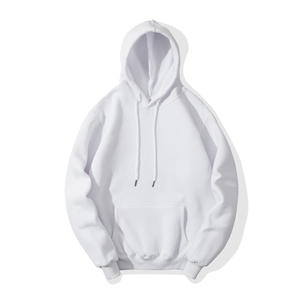 Pure Color Solid Long Sleeve Hooded Sweatshirt Men's Autumn Winter Loose Casual Hoodie - Product Image 3