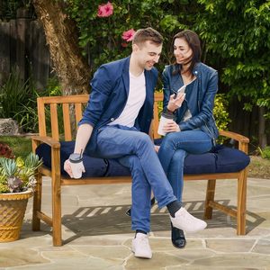 <span class=keywords><strong>Matelas</strong></span> de sol imperméable <span class=keywords><strong>pour</strong></span> extérieur, coussin long <span class=keywords><strong>pour</strong></span> balançoire, siège de patio antidérapant et épais <span class=keywords><strong>pour</strong></span> banc à bascule - Product Image 2