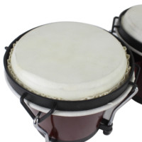 Best Bongo Drums 6.5" and 7.5" Congas Drums for Kids Adults Beginners Professional Wood Percussion Instrument