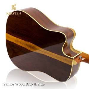 Guitarra Acústica Profesional KIRSTEN CA41-MDQJ de 41 Pulgadas de Alta Calidad, Cuerdas de Cobre Recubiertas, Cromadas - Product Image 4