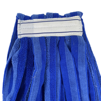 Tête de serpillière en microfibre Brightway avec manche en aluminium et méthode d'essorage par basculement de la plaque pour le nettoyage des sols