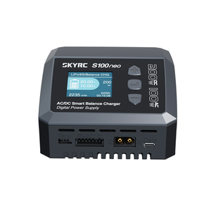 SkyRC S100 Innovation Dual Input 100W <b>Multifunctional</b> Intelligent Balanced Battery <b>Charger</b> (Metal Plastic) Drone - Product Image 2