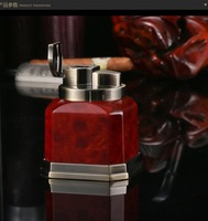Briquet électronique personnalisé à quatre jets, coupe-vent, rechargeable au gaz butane, torche métallique pour mariages et événements, vente en gros