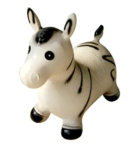 PVC aufblasbarer Spring trichter Animal Toy Horse für Kinder