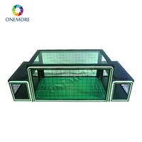 Structure de divertissement sportive double pour compétition en salle, Subsoccer 3, jeu de football de table avec deux chaises