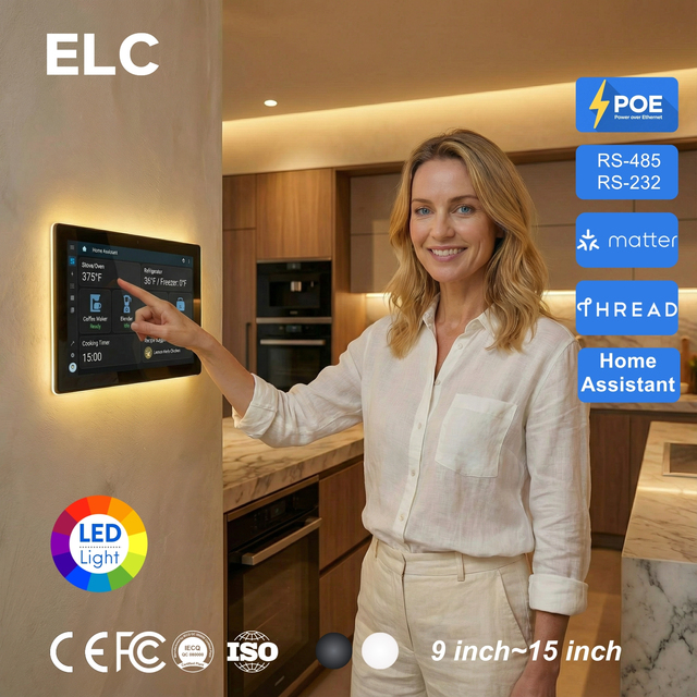 15.6 Inch Android 14 RK3576S Video Intercom System Smart Home Control Panel POE Wall Mount Tablet for Mic Speaker