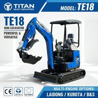 Mini-excavatrice Kubota de 1,8 tonne avec accessoires polyvalents, équipement de construction compact fiable pour l'aménagement paysager et le creusement de fossés