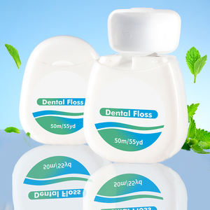 Özelleştirilmiş 50m renkli ipi meyve naylon Conut Polyester akıllı ipi aromalı Vegan mumlu genişleyen diş ipi - Product Image 1