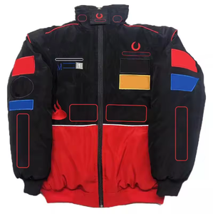 Nouvelle combinaison de course pour homme 2026, rouge, tendance, pour sports de plein air, <span class=keywords><strong>F1</strong></span>, kart, moto, équipe <span class=keywords><strong>Ferrari</strong></span>, broderie personnalisée du logo, <span class=keywords><strong>veste</strong></span> BULL - Product Image 5