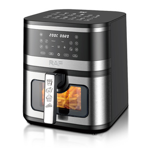 New Stainless Steel Inner 8L air Fryer Oven Fryer Oil Free Electric Digital Raf Air Fryers With Visible Window - Product Image 6