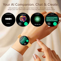 Reloj Inteligente LC610 para Mujer, Pantalla AMOLED, Monitor de Actividad Física, Resistente al Agua 5ATM, Monitor de Frecuencia Cardíaca, Reloj Inteligente para Damas