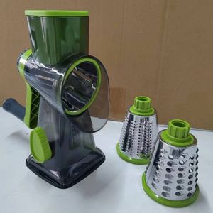 Practical <b>Multifunctional</b> Manual Hand Rocker Barrel Stainless Steel Eco-Friendly PP Kitchen Gadget <b>Vegetable</b> <b>Cutter</b> Slicer - Product Image 3