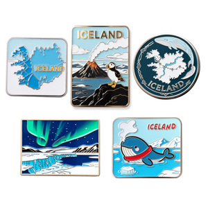 Nam châm tủ lạnh in logo tùy chỉnh, quà lưu niệm du lịch các thành phố quốc gia, nam châm tủ lạnh kim loại khắc laser tùy chỉnh - Product Image 2