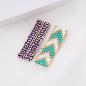 Bracelets ajustables en perles de rocaille <span class=keywords><strong>Miyuki</strong></span> tissées en forme de flèche géométrique, style bohème de luxe 2023 - Product Image 5