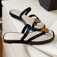 XIXITIAO sandales femme de haute qualité pantoufle à la mode chaussures plates diapositives chaussures d'été appartements femmes fantaisie sandales pour dames