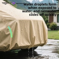 Housse de voiture en tissu Oxford épais doublée de polaire, anti-UV, imperméable, anti-neige, isolante thermiquement, adaptée à toutes les saisons