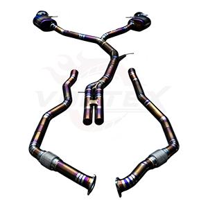 Kit d'échappement Vortex Drone à soupapes en titane doré avec tuyaux avant pour Audi RS5 B9 Sportback 2.9T, son puissant - Product Image 4