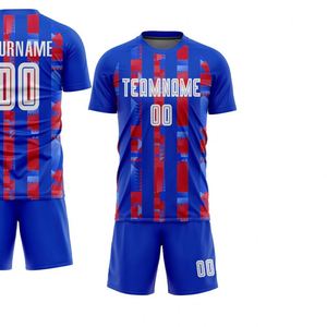 Conjunto de Uniforme de Fútbol Profesional de Manga Corta, Ropa Deportiva Transpirable para Equipo, Kit de Entrenamiento con Pantalones Cortos - Product Image 2
