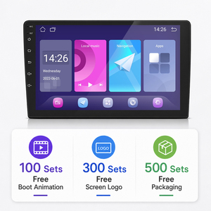 Autoradio Android 2DIN 9 pouces avec écran tactile IPS, Carplay, radio FM, GPS, Android Auto, lecteur audio pour voiture - Product Image 1