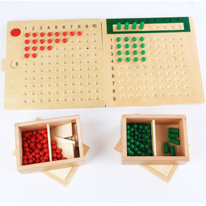 Montessori venta al por mayor de alta calidad reutilizable de madera. Juguete multiplicación y división de la Junta - Product Image 5
