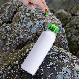 600ML Aluminum Sport <strong>Water</strong> <strong>Bottle</strong> BPA Free Eco-Friendly Camping Silicone Carrying <strong>Strap</strong> - Product Image 5