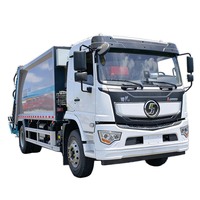 Camion compacteur de déchets Shacman 4x2 avec deux bacs à ordures