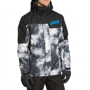 Veste de ski de snowboard pour homme en polyester durable à fermeture éclair intégrale, coupe-vent, chaude, taille plus, vintage populaire 2026 - Product Image 1