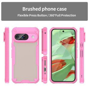 Pour Google Pixel 9 Armor Glaze <span class=keywords><strong>PC</strong></span> Hybrid TPU Phone Case(Pink) - Product Image 2