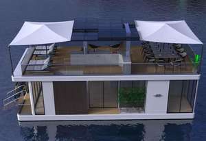 MONSTE- 40 قدمًا منزل منزلي فاخر من الألومنيوم مع محرك خارجي للرياضة والترفيه والسياحة والبحر/البحيرة ومشاهدة المعالم السياحية - Product Image 3