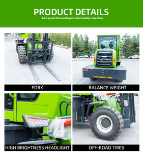 Venta caliente Nuevo diseño Carretilla elevadora 3 toneladas Altura de elevación 5M Carretilla elevadora diesel con cambio lateral - Product Image 3